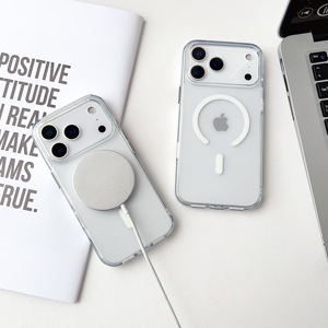Transparent Matte Armor Design TPU+PC Shockproof <b>Magnetic</b> Case for Phone 17 Pro Max Big <b>Camera</b> Frame Crystal Clear Back Cover - Product Image 6