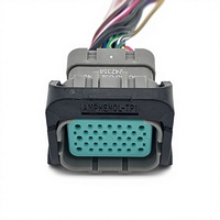 Connecteur d'alimentation automobile 32 broches avec boîtier ABS, prise 32 broches avec contacts en cuivre plaqué argent 5A 32P, IP67