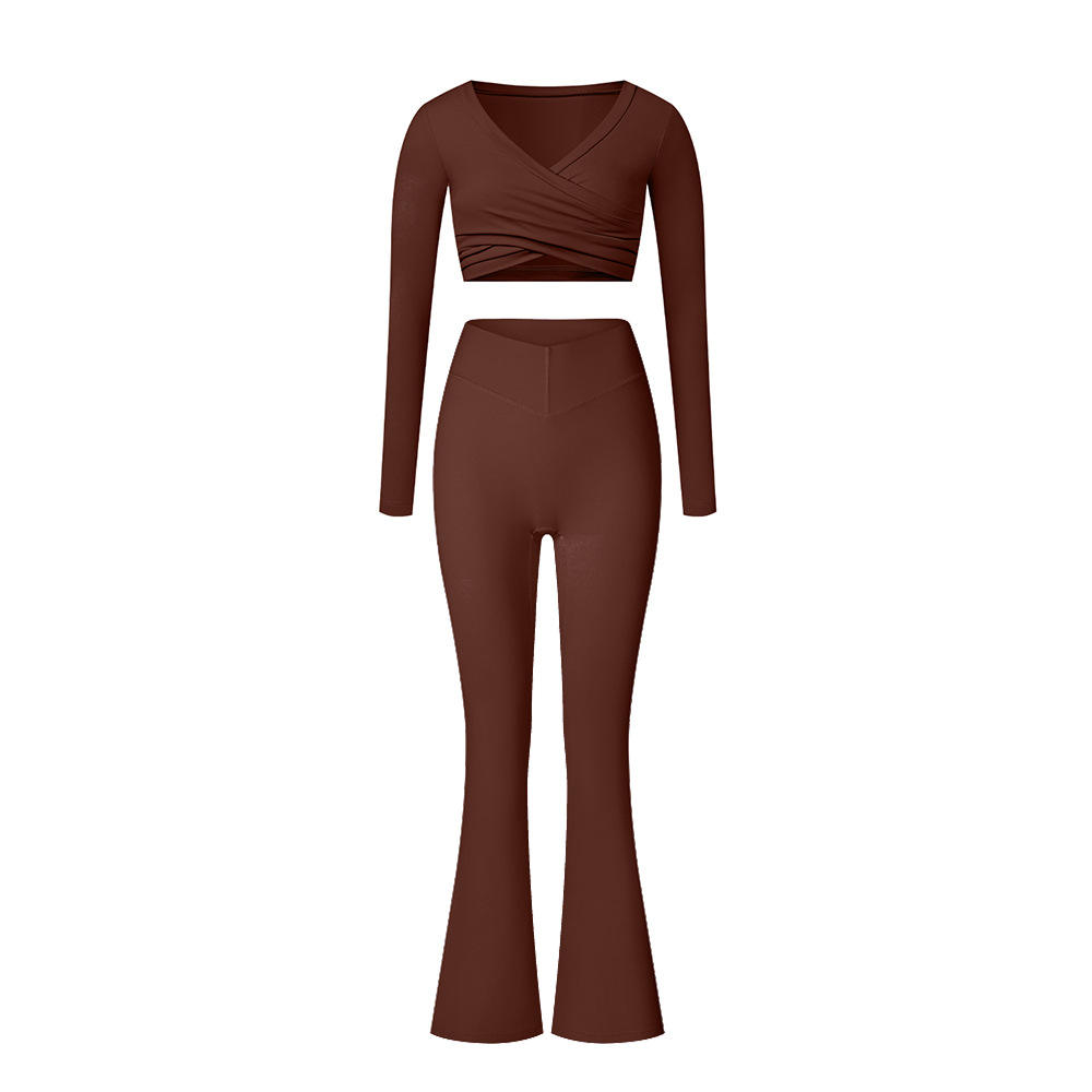 Top+Pants Brown