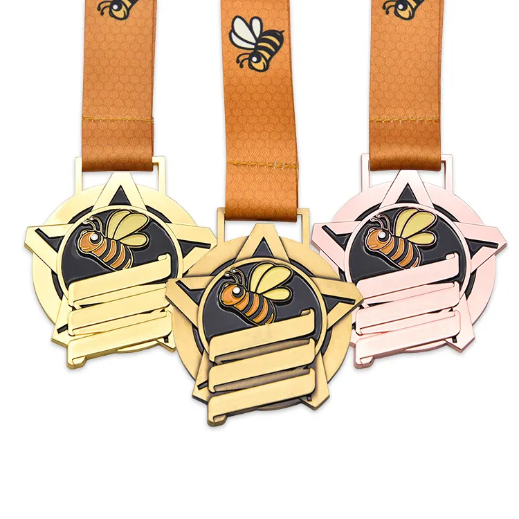 Fabrikant Promotionele Souvenir Sport Game Award Running Custom Emaille Zinklegering Zamac Metalen Medaille