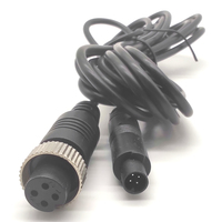 Câble adaptateur de surveillance pour voiture, prise femelle aviation 4 broches vers prise mâle mini 4 broches, prêt à l’emploi
