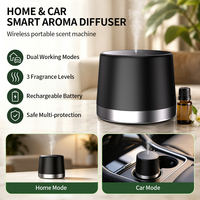 Diffuseur d'arômes intelligent pour voiture avec capteurs de vibration et de mouvement, sans eau, pour la maison, la voiture, l'hôtel