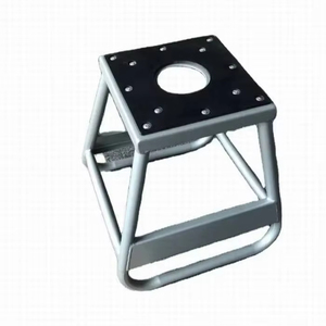 Soporte de Motocicleta de Hierro de Alta Gama, Soporte Plateado con Almohadillas Antideslizantes, Ideal para Mantenimiento y Reparación - Product Image 2