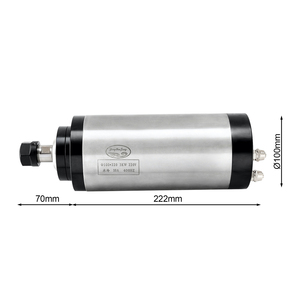 Motor de Husillo CNC Refrigerado por Aire Zhong Hua Jiang ER20 3KW con 4 Rodamientos 220V/380V y Kit VFD BT30 para Máquina de Grabado CNC Usada - Product Image 3