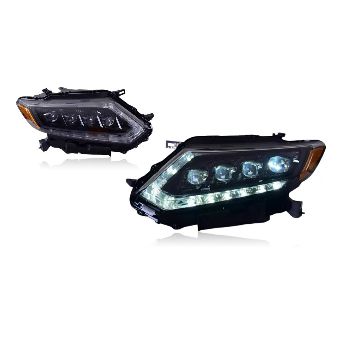 Nissan x-trail crystal headlight assembly