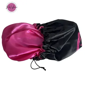 Night Sleep Bonnet Edge Setting Cap Custom Reversible Adjustable Durable Satin Silk Bonnet