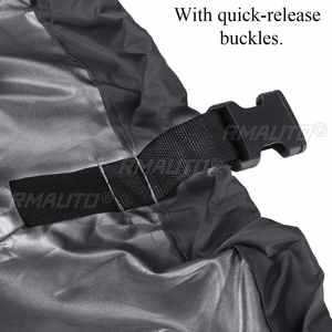 Housse de bateau robuste remorquable 17-25 pieds, 210D, imperméable, pour bateaux à coque en V (pêche et ski nautique), protection anti-poussière et anti-UV - Product Image 4