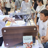 Machine à glace commerciale de comptoir Galaxy V1 Milano avec option fruits, en acier inoxydable, pot de 4 L pour petites entreprises