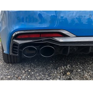 Diffusore Posteriore con Motivo in Carbonio e Tubi di Scarico per Audi <span class=keywords><strong>A5</strong></span> 2021-2022, Upgrade Stile S5 Lambor - Product Image 5