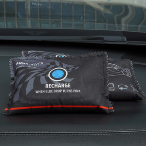 Deshumidificador reutilizable para coche, bolsas desecantes de gel de sílice negro, absorbente de humedad a prueba de humedad con indicador, 1 kg - Product Image 5