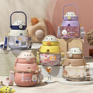 Jolies filles garçons 860ml grande capacité à boire des tomates de agua gourdes tasse portable sans bpa école enfants bouteilles d'eau en plastique - Product Image 1