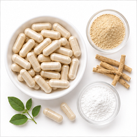 Kapsul Pemulihan Malam Ashwagandha Magnesium Label Pribadi OEM, Adaptogen Pereda Stres, Penyeimbang Kortisol, Menenangkan Pikiran, Tidur Nyenyak