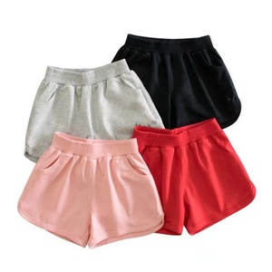Pantalones Cortos Deportivos de Algodón para Mujer al por Mayor, Pantalones Cortos Casuales de Color Sólido para Niñas, Pantalones Cortos de Verano para Mujer - Product Image 1