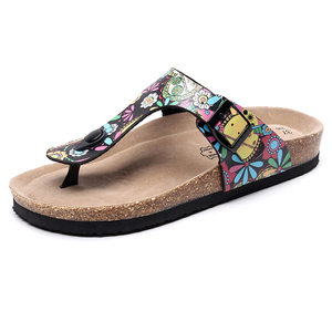 Moda Casual estate spiaggia suola in pelle femminile infradito donna sandalo piatto donna <span class=keywords><strong>sandali</strong></span> infradito sughero <span class=keywords><strong>sandali</strong></span> donna - Product Image 5