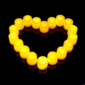 Bougies chauffe-plat LED sans fil à piles, lumière jaune chaude scintillante, pour mariage, Noël, anniversaire - Product Image 3