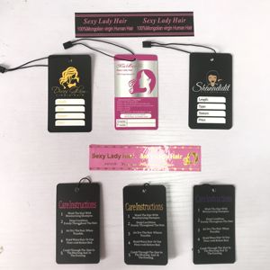 Personalizzato a buon mercato estensione dei capelli con <span class=keywords><strong>etichette</strong></span> per capelli proprio Logo stampa Bundle Label per scarpe per capelli borse fatte <span class=keywords><strong>di</strong></span> <span class=keywords><strong>stoffa</strong></span> - Product Image 4