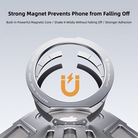 Nouveauté 2026 : Coque de téléphone en alliage d'aluminium sans cadre, support rotatif à 360° de luxe pour iPhone 16, 15, 14, 17 Pro Max 9A