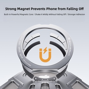 Nouveauté 2026 : Coque de téléphone en alliage d'aluminium sans cadre, support rotatif à 360° de luxe pour iPhone 16, 15, 14, 17 Pro Max <span class=keywords><strong>9A</strong></span> - Product Image 3