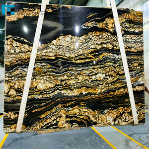 Mármol Negro Bosque Negro con Vetas Doradas, Losas Pulimentadas para Paredes, Pisos, Encimeras, Decoración de Villas y Hoteles - Product Image 6