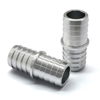 Conector de Interfaz Macho para Manguera de Refrigerante de Radiador de Aleación de Aluminio XBM de 3/4'', Superficie Pulida, Piezas de Automóvil, Aplicación de Goma para Gasolina