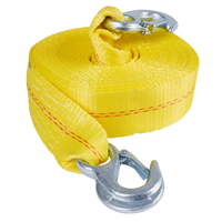Sangle de remorquage certifiée CE 10 000 LBS avec crochets, corde de remorquage tout-terrain robuste pour voiture, Jeep, SUV, secours et récupération en cas d'urgence