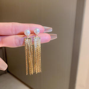 2025 Boutique moda Simple borla pendientes geométrico amor perla mujeres S925 pendientes de plata estrella joyería accesorios regalo - Product Image 5