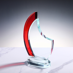 Placa de Cristal K9 con Grabado Láser Personalizado, Diseño Curvo Rojo, Premio de Moda, Recuerdo, Gran Venta - Product Image 4