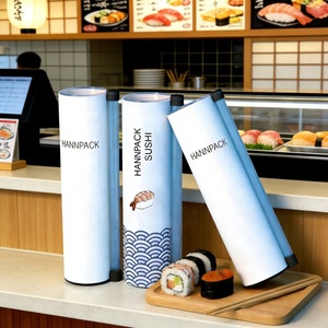 Customizable Disposable Eco-Friendly Biodegradable Stamping Push Sushi Pop <b>Cardboard</b> <b>Tube</b> Box Packaging D50mm*H220mm Wholesale - Product Image 3
