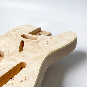 Cuerpo de guitarra de aliso al por mayor, sin terminar, estilo TL, con binding y chapa de madera de raíz. - Product Image 5