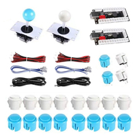 Offre Spéciale : Boutons de Console de Jeu d'Arcade en Acier Inoxydable, Joystick 4/8 Directions, Carte Encodeur USB à Latence Nulle, Rechargeable, Personnalisable, DIY