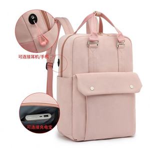 Sac à dos pour ordinateur portable personnalisé en tissu Oxford avec doublure en polyester, fermeture éclair, motif lettres, capacité 20-39L, dos ergonomique - Product Image 2