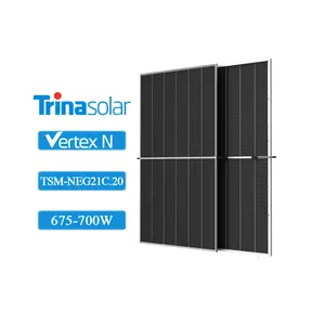 Trina Nuevo diseño Panel solar Trina 800 vatios 675 vatios 680W 690W Panel solar 700W Topcon Panel solar