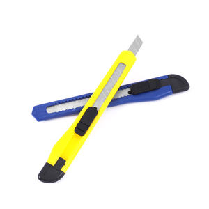 Foska güvenlik sanat bıçak ekspres kutusu bıçak yapış kapalı 9mm sürgülü bıçak SK2 siyah çelik profesyonel güvenlik kesme yardımcı bıçaklar - Product Image 3