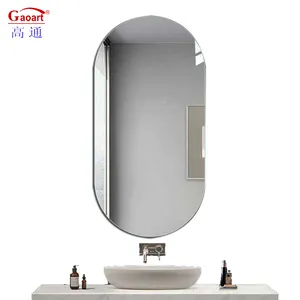 새로운 디자인 벽 몸 거대한 깨지지 않는 시트 실버 유리 대형 간단한 욕실 블랙 가격 대형 홈 장식 거울