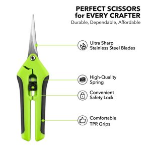 Podadora de mano para jardín, hoja recta de acero inoxidable, tijera de ajuste de poda profesional, tijera de ajuste de bonsái de jardín hidropónico - Product Image 4