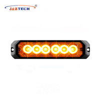 Luz LED estroboscópica para coche, luz de superficie de rejilla intermitente, bonita, advertencia, rojo y azul