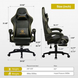 Buen precio al por mayor barato Verde Negro Sedia Da Gaming Silla Gamers Razer juego <span class=keywords><strong>Pc</strong></span> ordenador Gaming silla Razer comodidad cojín - Product Image 6