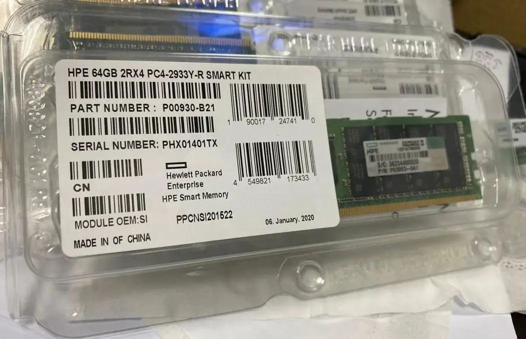 サーバーメモリRam64gb Truddr4 2933mhz 4ZC7A08710 Rdimm Ram DDR4 64GB