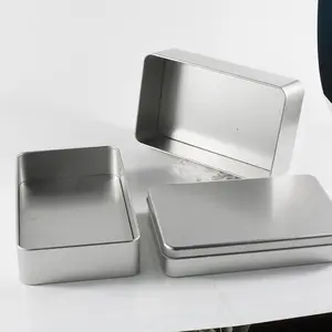 Boîte métallique personnalisée de haute qualité, emballage en étain avec poignée
