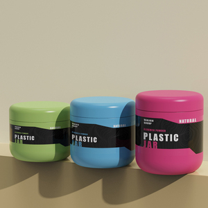 Vasetto in Plastica Vuoto di Lusso per Scrub Corpo e <span class=keywords><strong>Crema</strong></span> per la Cura <span class=keywords><strong>della</strong></span> Pelle, 3oz 6oz 8oz 12oz 16oz, Contenitore Cosmetico per Confezionamento Creme - Product Image 3