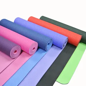 Hot sell eco friendly pattern yoga mat supplier high quality good price play mats tpe yoga mat