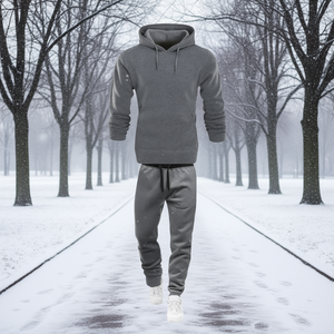 Conjunto Deportivo de Felpa Personalizado para Hombre de Reklo Industries, Sudadera con Capucha y Pantalones Jogger, Atuendo Informal de Dos Piezas para Invierno, Servicio OEM ODM - Product Image 2