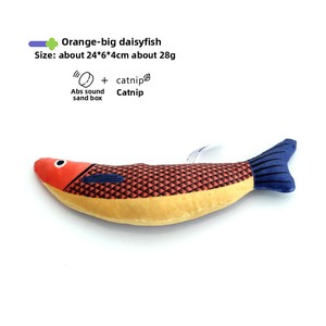 Thân Thiện Với Môi Squeaky Sang Trọng Cá Đồ Chơi Cho Mèo Mô Phỏng Bạc Hà Teaser Chống Cắn Xay Răng Hàng Ngày Sử Dụng Mèo Con Juguet Para Mascota - Product Image 6