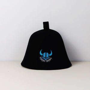 Merino Wool Eco-Friendly Felt <b>Sauna</b> Hat-Nordic Viking Style Soft Reusable Adult Bath Shower Cap with Custom Logo - Product Image 1