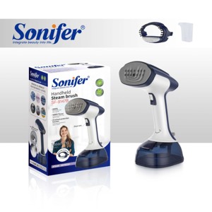 Défroisseur Vapeur Électrique Portable Sonifer SF-9147B 1600W avec Grand Réservoir, <span class=keywords><strong>Fer</strong></span> <span class=keywords><strong>à</strong></span> Vapeur et Brosse, 3 Niveaux Réglables pour Vêtements Domestiques - Product Image 2