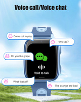 Montre connectée pour enfants, 4G RTOS GPS, grand écran IPS, avec appel SOS, carte Nano SIM, appels bidirectionnels