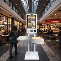 Caisse enregistreuse libre-service numérisation paiement Cash Alipay Machine de commande Kiosque libre-service pour restaurant
