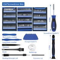 Kit de tournevis magnétique de précision professionnel 170-en-1 en plastique et acier, outil de réparation industriel DIY pour téléphone, ordinateur portable et ordinateur