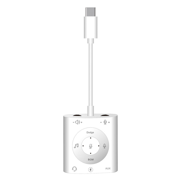 Type C External Driver-free Sound Card