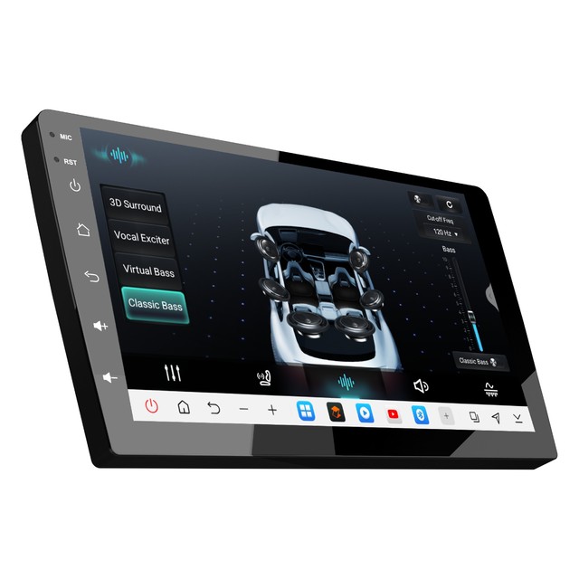 Android 14 DSP Car Stereo 9 Inch 10.1 Inch Touch Screen with Wireless CarPlay 5V RCA 48 Band EQ 360 Support